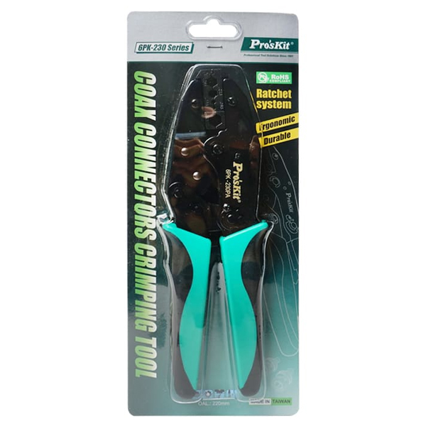 6PK230PA Ponchadora De Conectores Coaxiales Proskit c