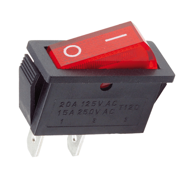 B160R2L Suiche balancin ON-OFF, 2 pines, 20A 125V AC