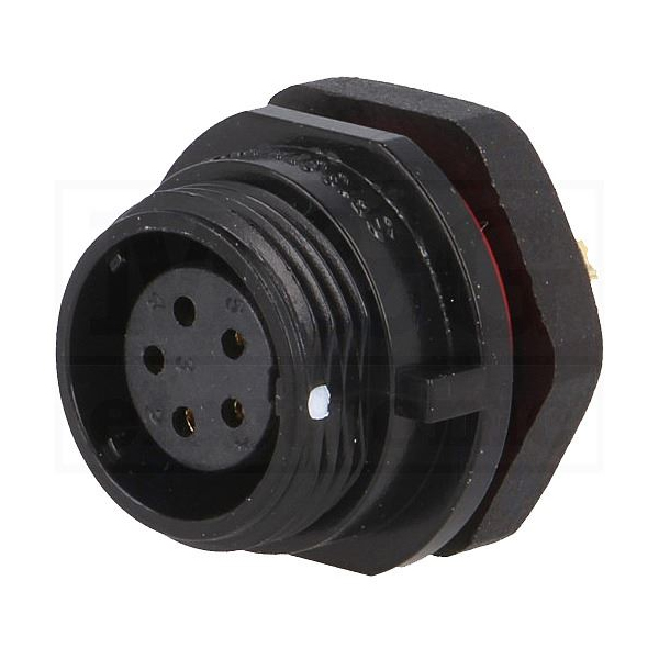 CC11-5H Mini conector chasis hembra SP11 IP68 CC11-5H Mini conector chasis hembra SP11 IP68