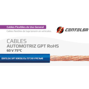 Cable Vehicular Azul 16AWG SGT Centelsa CVH16AZ