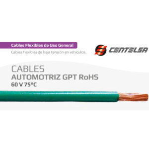 Cable Vehicular Verde 16AWG SGT Centelsa