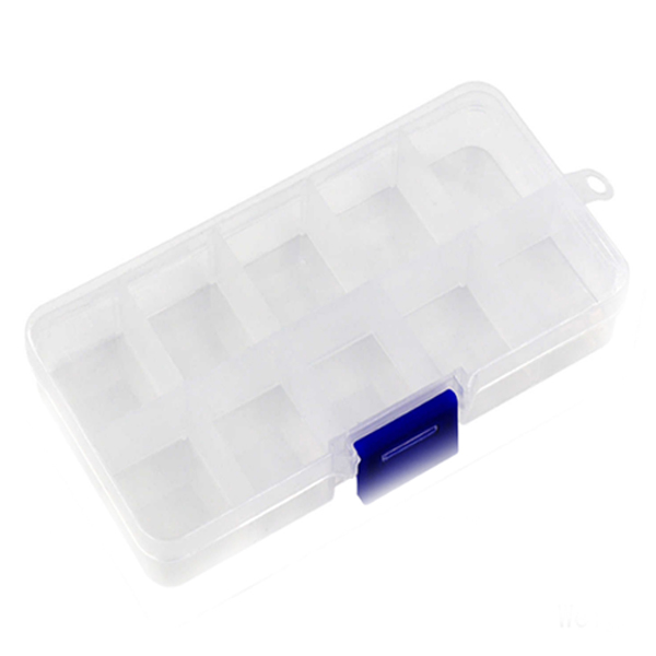 Caja Plástica Transparente Modular 128X65X21mm CAJAK Caja Plástica Transparente Modular 128X65X21mm CAJAK