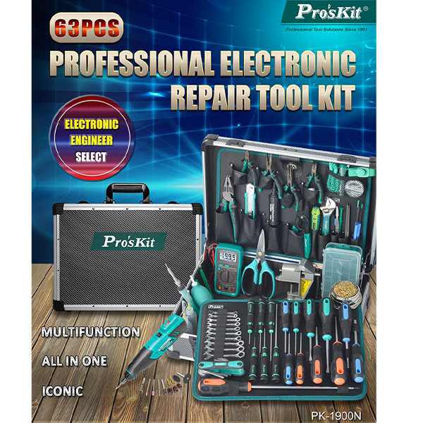 Kit De Herramientas Electrónica Profesional Proskit PK1900NA Kit De Herramientas Electrónica Profesional Proskit PK1900NA
