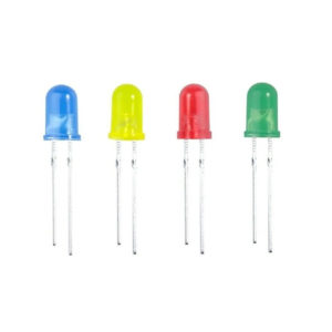 Kit De Leds Difusos 5mm Color Rojo, Verde, Amarillo y Azul KITLEDS