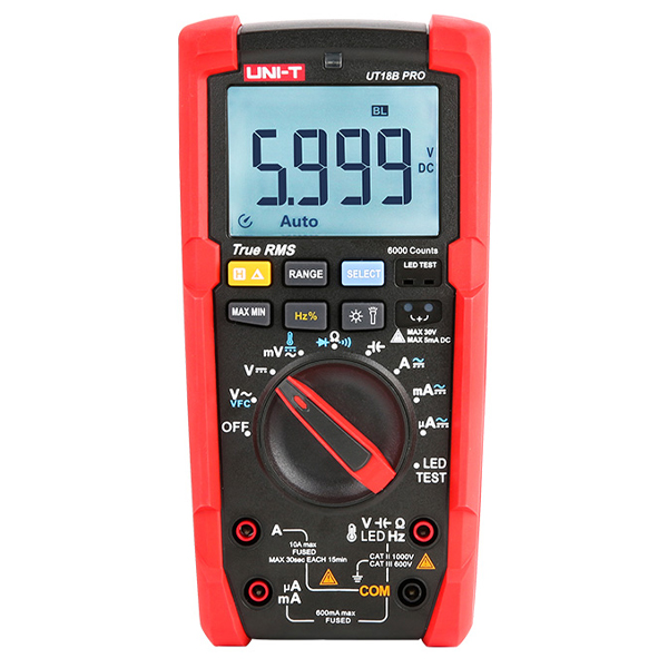 Multímetro Profesional Vfc, Trms Unit UT18BPRO Multímetro Profesional Vfc, Trms Unit UT18BPRO