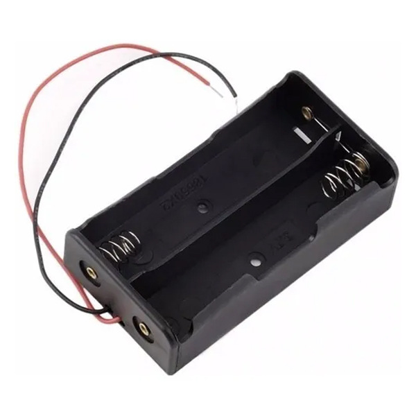 Portapila Doble Para Batería 18650 Porta Batería 18650 Base Doble Para Pila