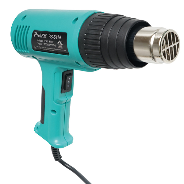 SS611A Pistola de aire caliente 120Vac 1500W Proskits b