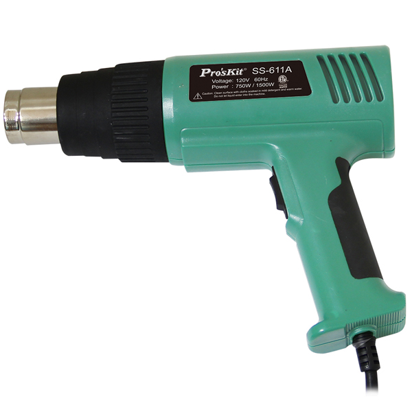 SS611A Pistola de aire caliente 120Vac 1500W Proskits d