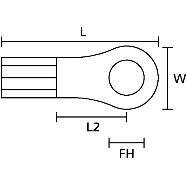 Terminal Eléctrico De Cobre Estañado y PVC HOT02508 1